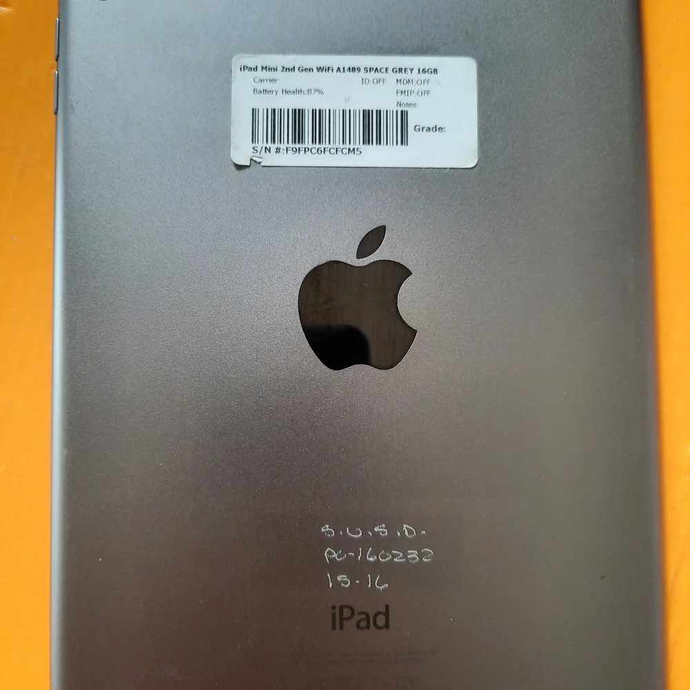 Apple iPad Tablet - Black Front with Colorful Display